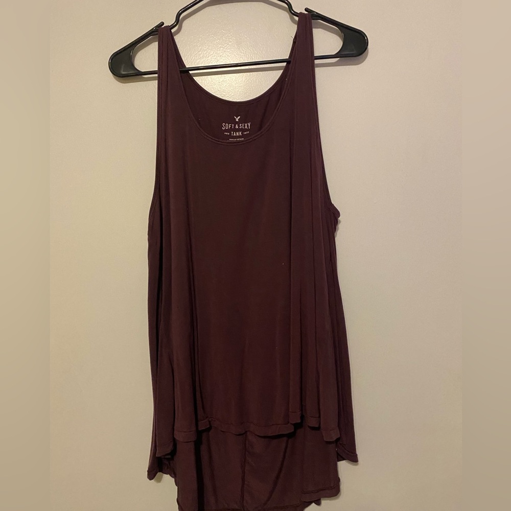 Plum American eagle tank top